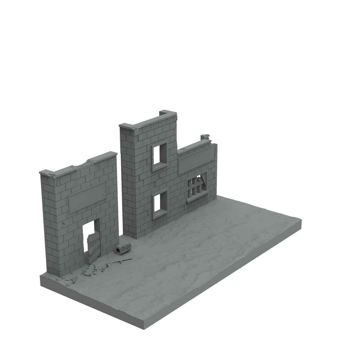 SSMODEL SST403 Miniature Sand Table-Mini Tank Scene Platform-Ruins 03 — detail view 3