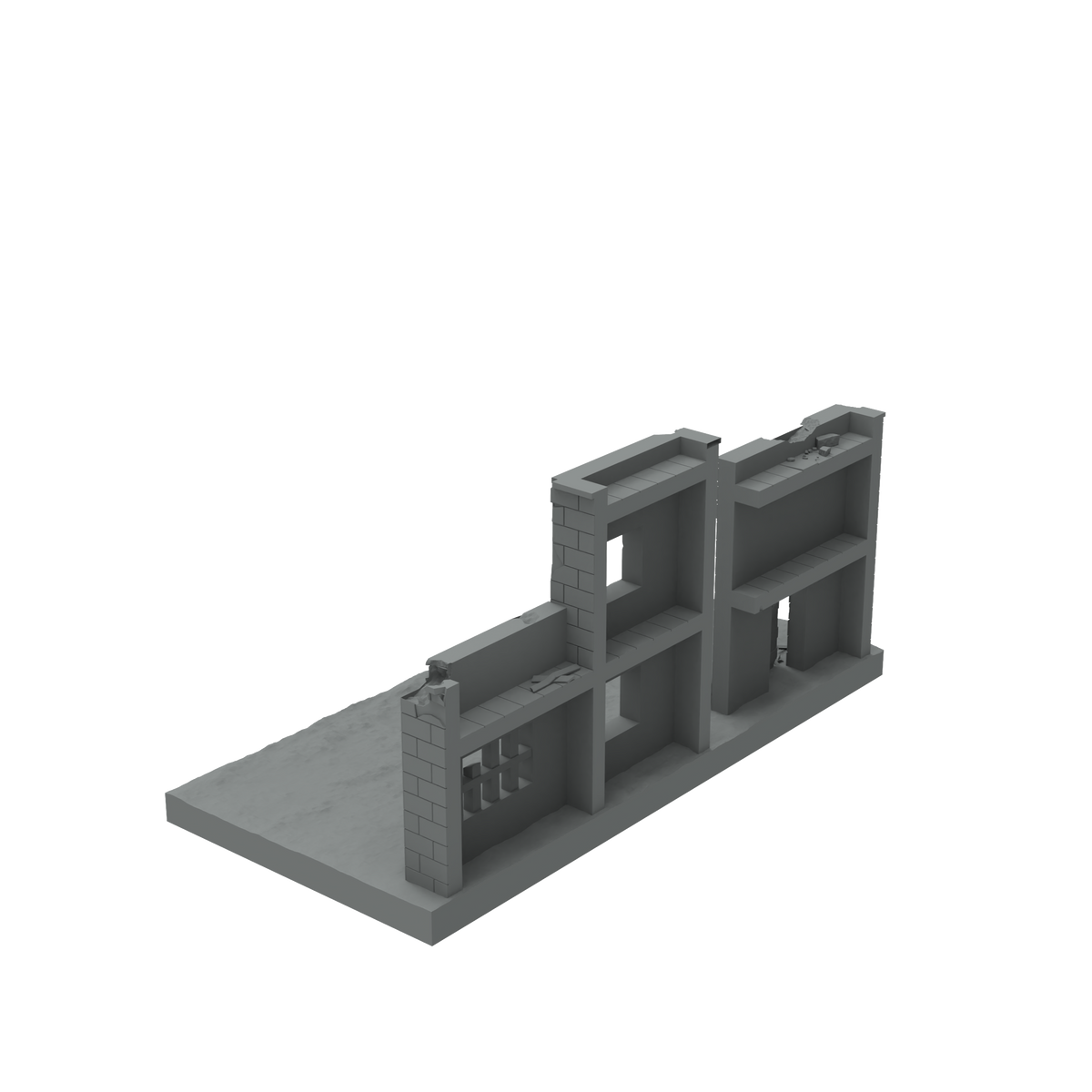 SSMODEL SST403 Miniature Sand Table-Mini Tank Scene Platform-Ruins 03 — detail view 4