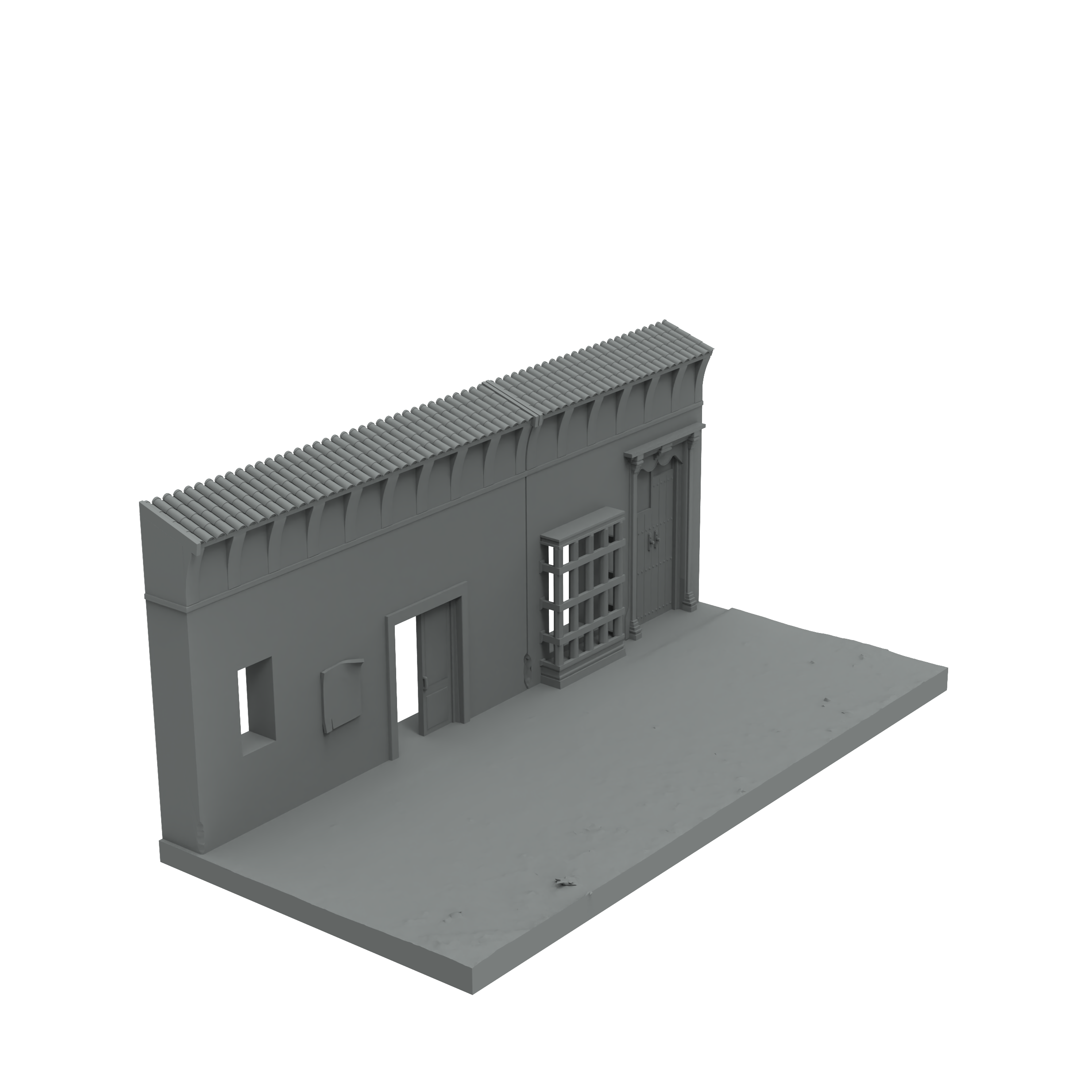 SSMODEL SST409 Miniature Sand Table-Mini Tank Scene Platform-Middle Eastern Architecture 03 — scale model kit