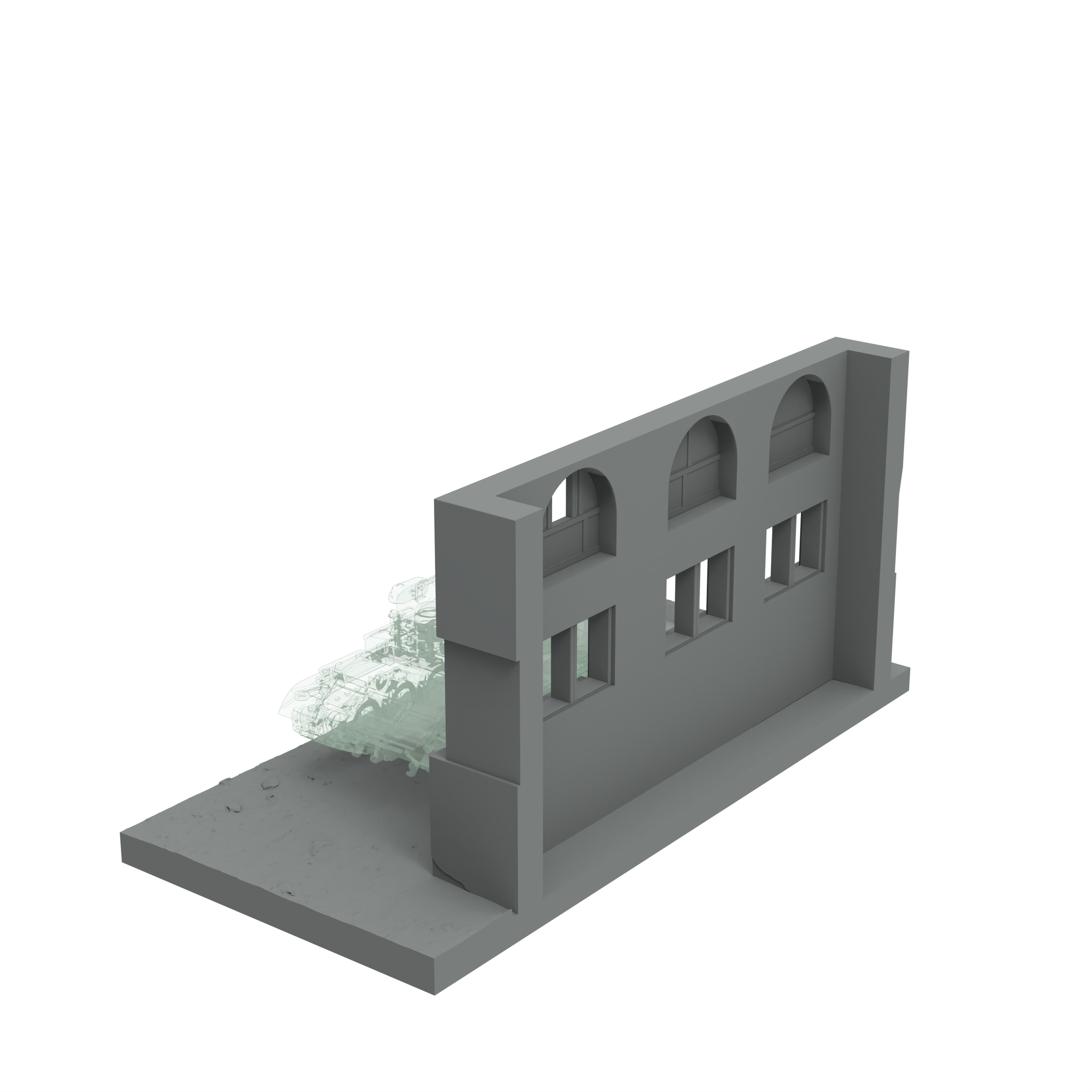 SSMODEL SST413 Miniature Sand Table-Mini Tank Scene Platform-Middle Eastern Architecture 07 — detail view 3