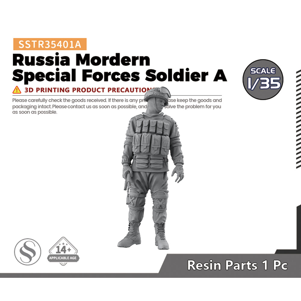 SSMODEL SSTR401A Miniatures Soldier Model Kit Russia Mordern Special Forces Soldier E — scale model kit