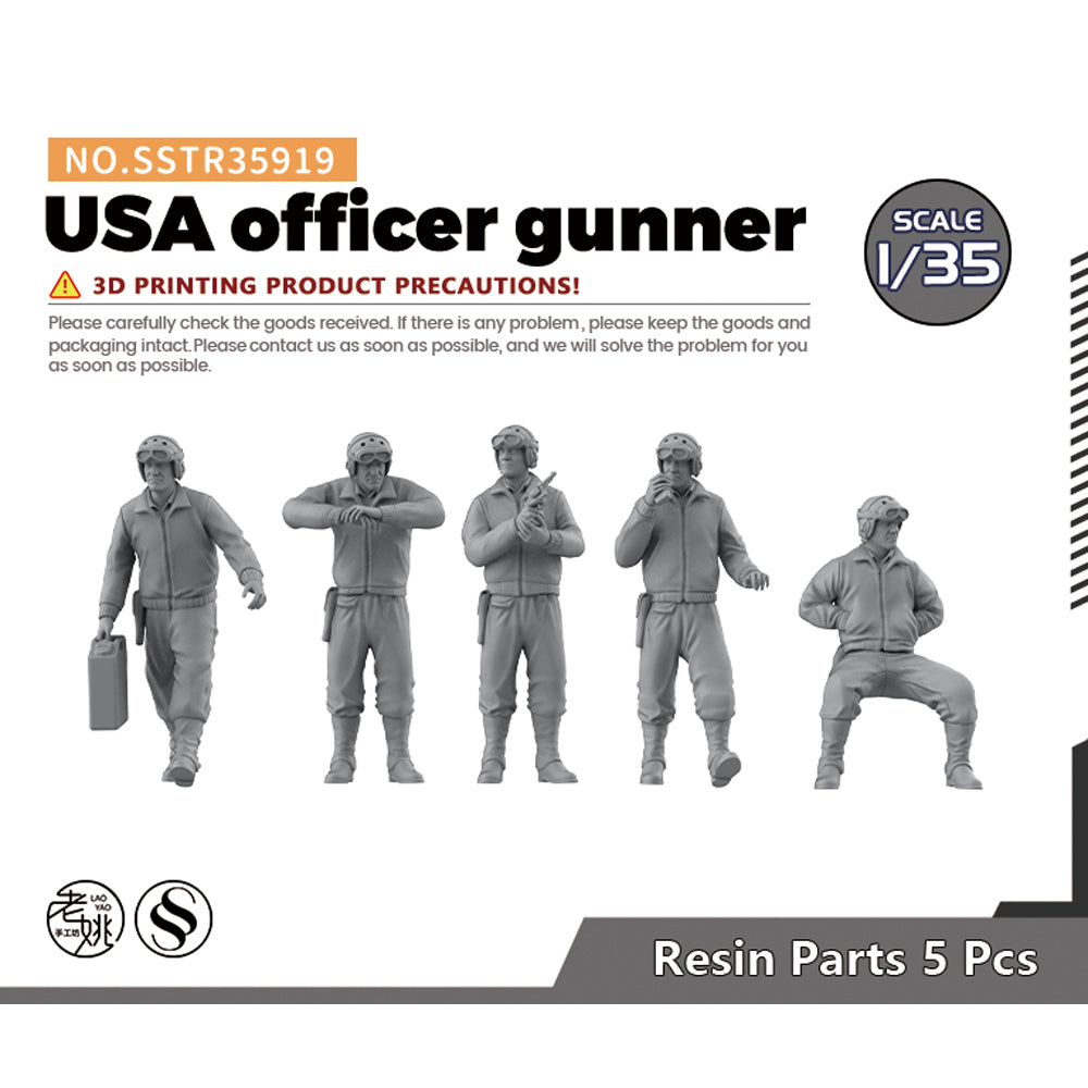 SSMODEL SSTR919 Miniatures Soldier Model Kit Character Model USA officer gunner Main image
