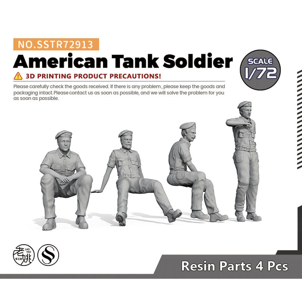 SSMODEL SSTR913 Miniatures Soldier Model Kit American Tank Soldier Main image