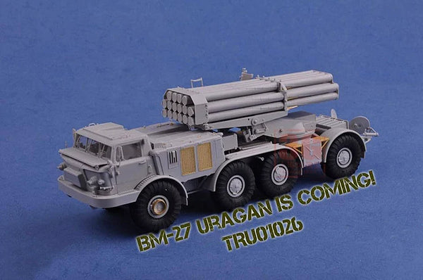 3G model Trumpeter assembly model 01026 1/35 Russian 9K57 Hurricane self-propelled MLRS