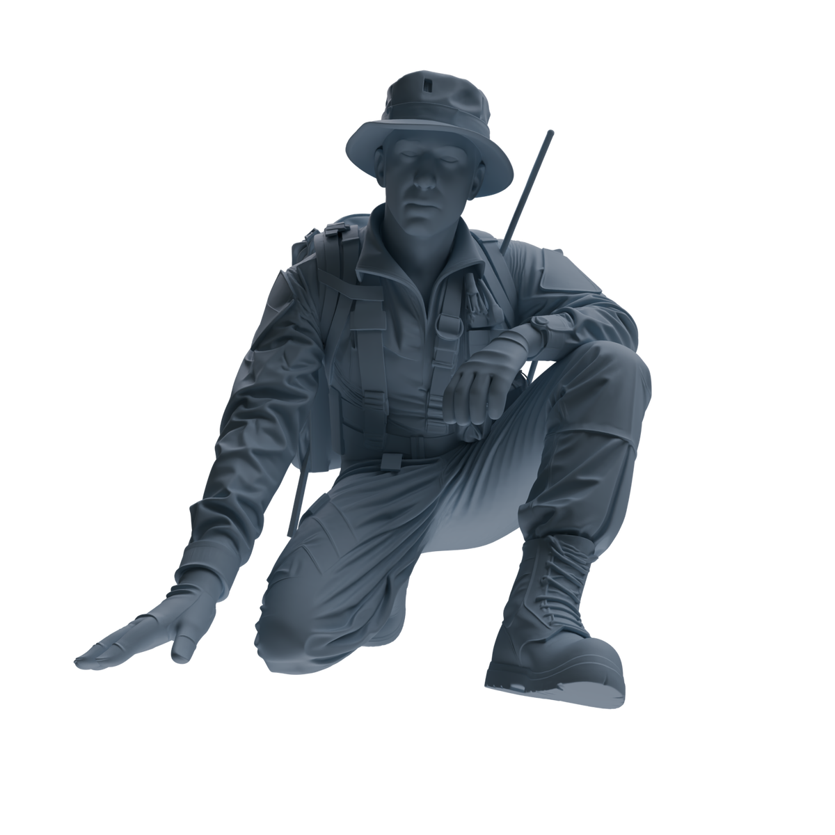 MRY-SFW SSTR146 Miniatures Soldier Model Kit War of Hyenas Modern Canadian Army Four-Person Tactics Group — detail view 2