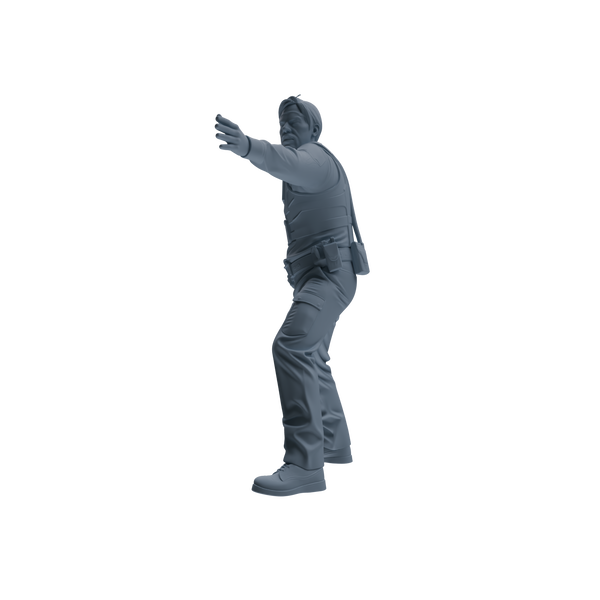 MRY-SFW SSTR119 Miniatures Soldier Model Kit Boston Attack Modern Boston Police Four-Person Rescue Group