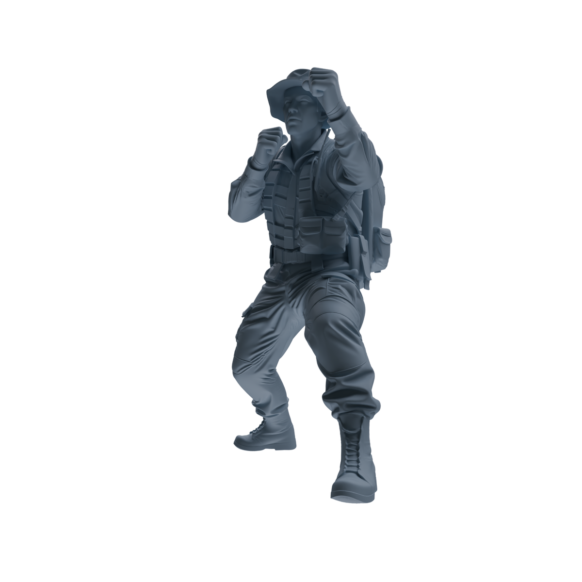 MRY-SFW SSTR131 Miniatures Soldier Model Kit War of Hyenas Modern Canadian Army Four-Person Combat Group — detail view 2