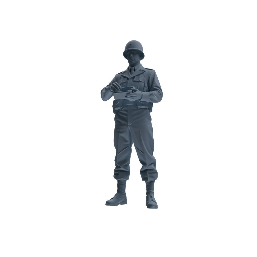 MRY-SFW SSTR227 WWII U.S. Army Logistics Soldier Picnic Four-Person Group