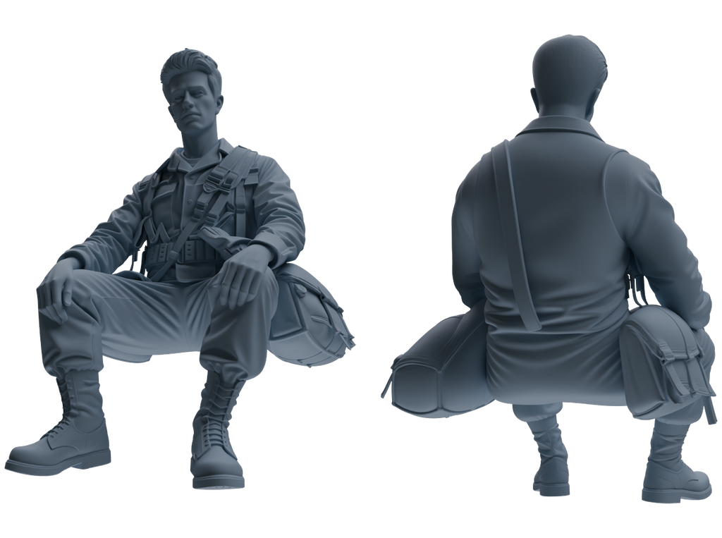 MRY-SFW SSTR061  Miniatures Soldier Model Kit Hacksaw Ridge Rescue Story WWII U.S. Army Six-Person Resting Group