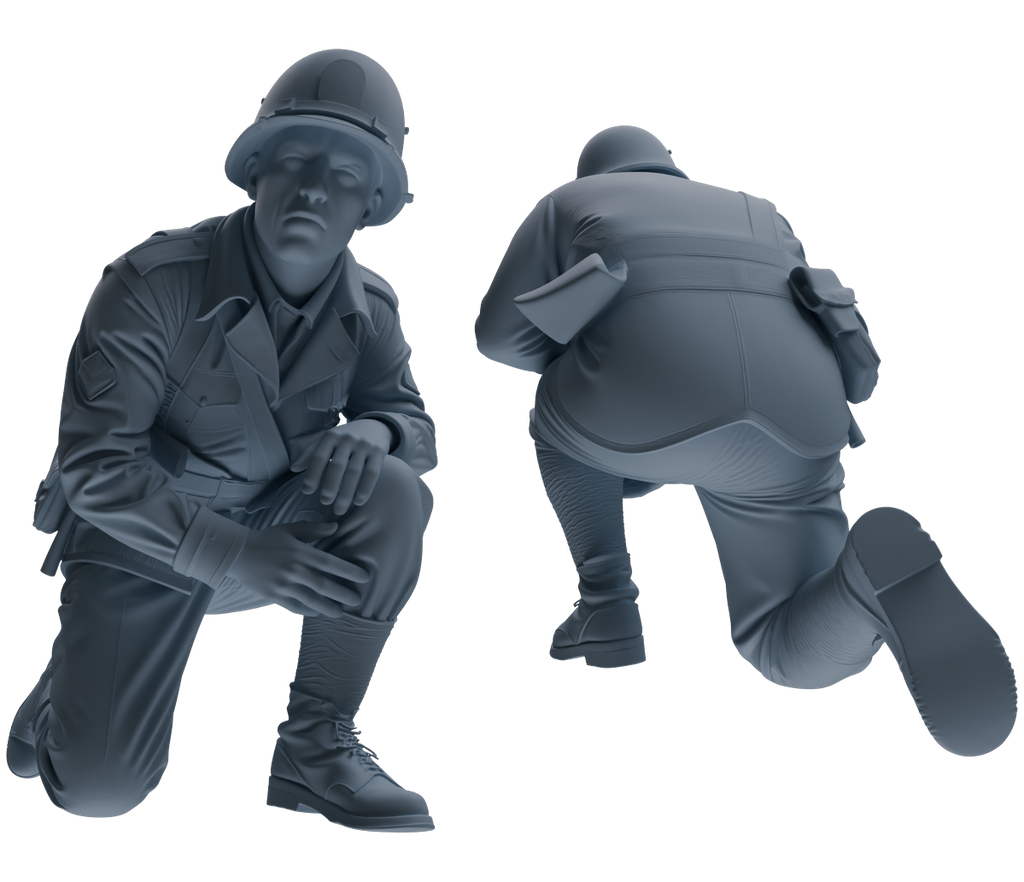 MRY-SFW SSTR074 Miniatures Soldier Model Kit Saving Ryan in Normandy WWII U.S. Army Six-Person Wounded Group