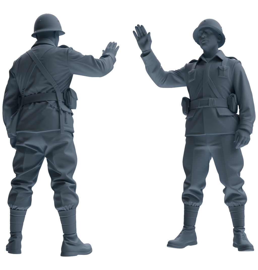 MRY-SFW SSTR077 Miniatures Soldier Model Kit Saving Ryan in Normandy WWII U.S. Army Six-Person Combat Group