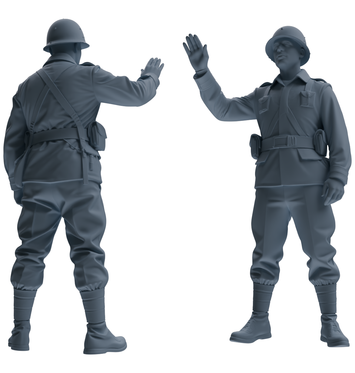 MRY-SFW SSTR077 Miniatures Soldier Model Kit Saving Ryan in Normandy WWII U.S. Army Six-Person Combat Group — detail view 2