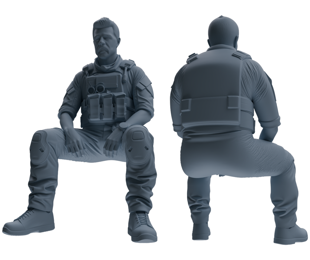 MRY-SFW SSTR021 Miniatures Soldier Model Kit Modern Navy SEAL Six-Person Rest Group