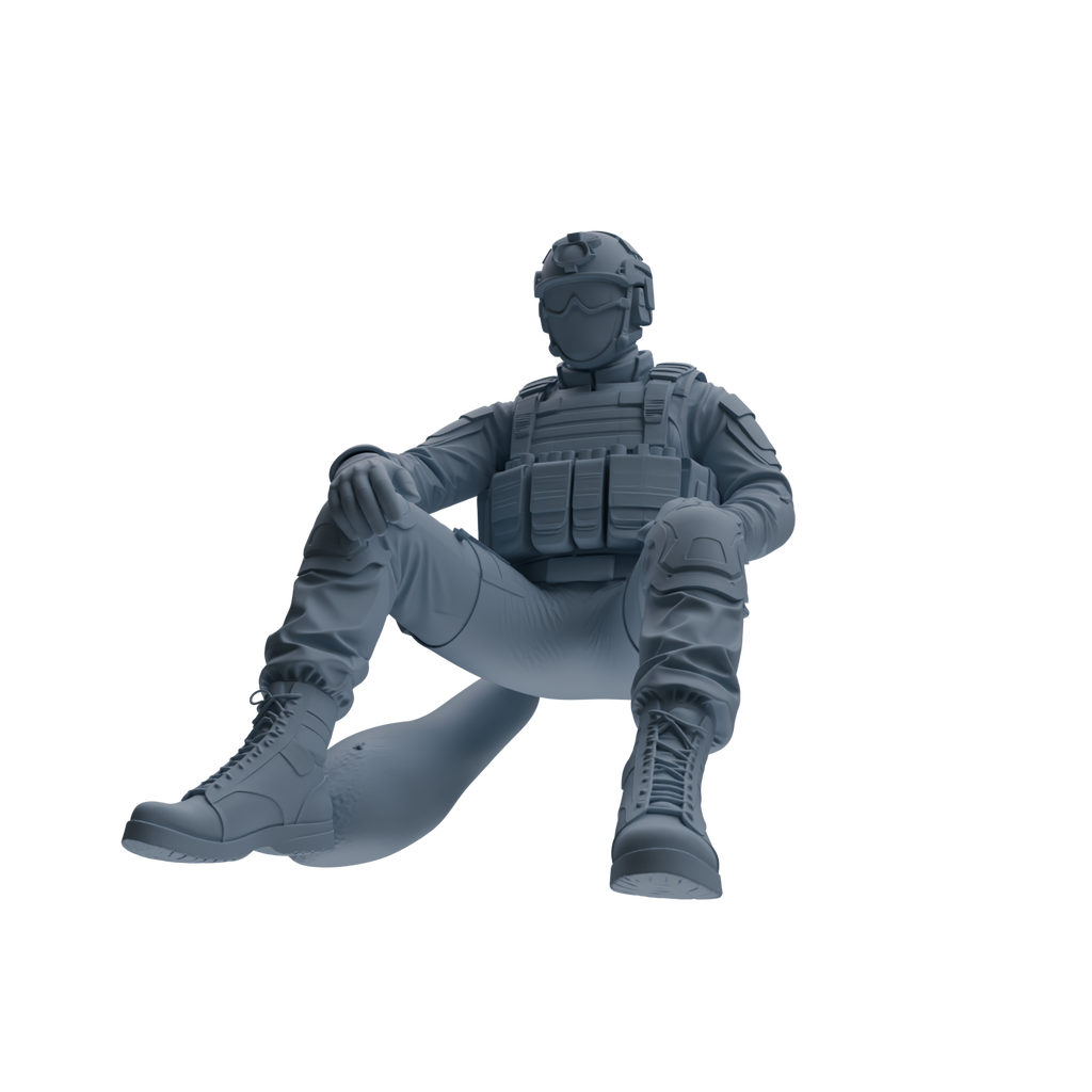 MRY-SFW SSTR351 Modern American Mercenary Rest Four-Person Group