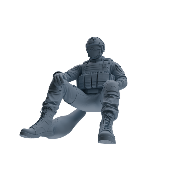 MRY-SFW SSTR351 Modern American Mercenary Rest Four-Person Group