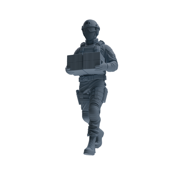 MRY-SFW SSTR345 Modern American Mercenary Carrying 2 Four-Person Group