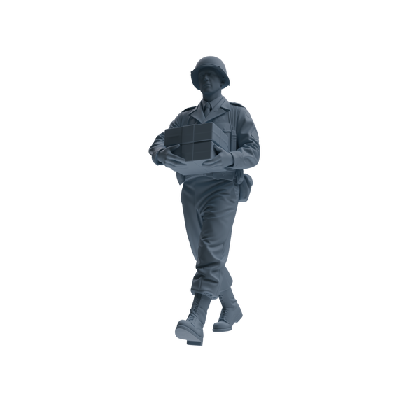MRY-SFW SSTR225 WWII U.S. Army Logistics Soldier Logistics Four-Person Group