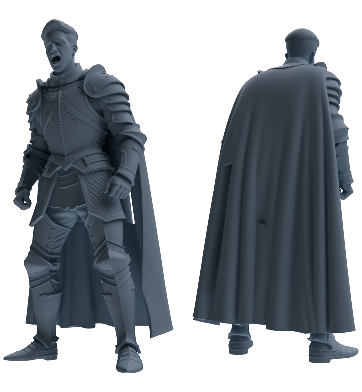 MRY-SFW SSTR097 Miniatures Soldier Model Kit Medieval Knight Six-Person Reprimand Group — detail view 2
