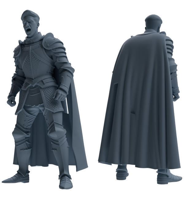 MRY-SFW SSTR097 Miniatures Soldier Model Kit Medieval Knight Six-Person Reprimand Group