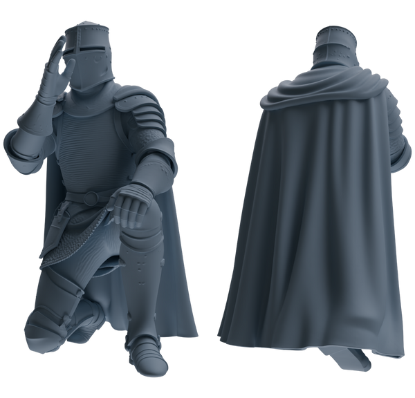 MRY-SFW SSTR086 Miniatures Soldier Model Kit Medieval Knight Six-Person Submission Group
