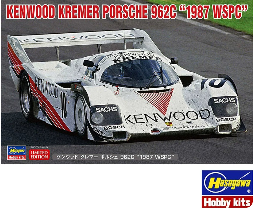 Hasegawa 1/24 Kenwood Cremer Porsche 962C 1987 WSPC Plastic Model 20698 Main image
