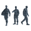 MRY-SFW SSTR179 Miniatures Soldier Model Kit Logistics Soldier Pose Modern Model 3 pcs