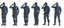 MRY-SFW SSTR029 Miniatures Soldier Model Kit 1993 Mogadishu Black Hawk Helicopter Soldier Saluting Six-Person Group