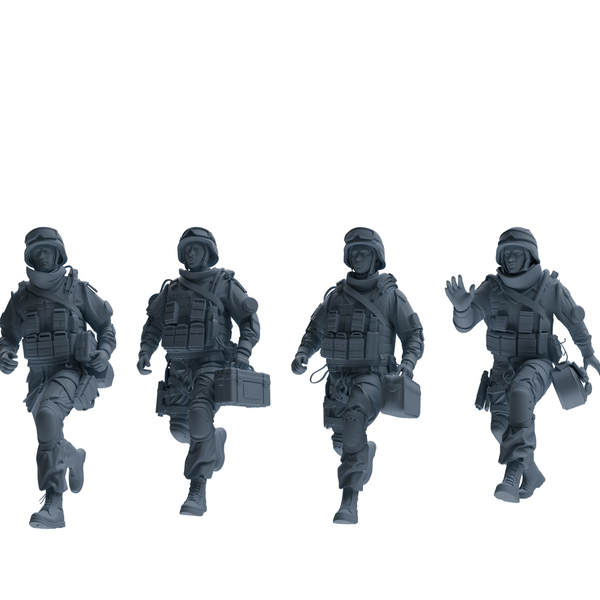 MRY-SFW SSTR329 Modern Counter-Terrorism SWAT Fire Support Operator Rescue 2 Four-Person Group