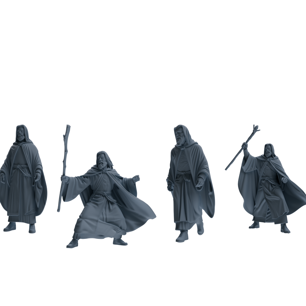 MRY-SFW SSTR293 Medieval Merlin Wizard Garrison Four-Person Group Main image