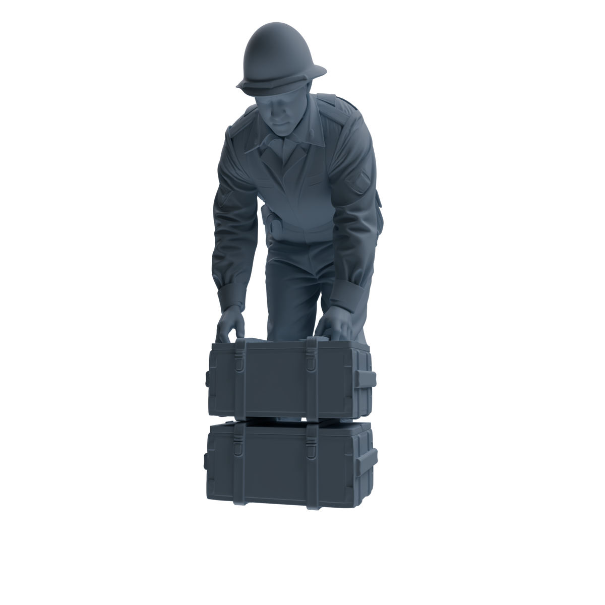 MRY-SFW SSTR228 WWII U.S. Army Logistics Soldier Combat Readiness Four-Person Group — detail view 3