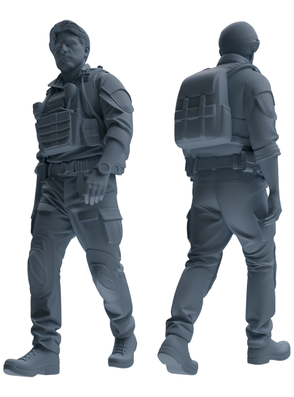 MRY-SFW SSTR022 Miniatures Soldier Model Kit Modern Navy SEAL Six-Person Patrol Group