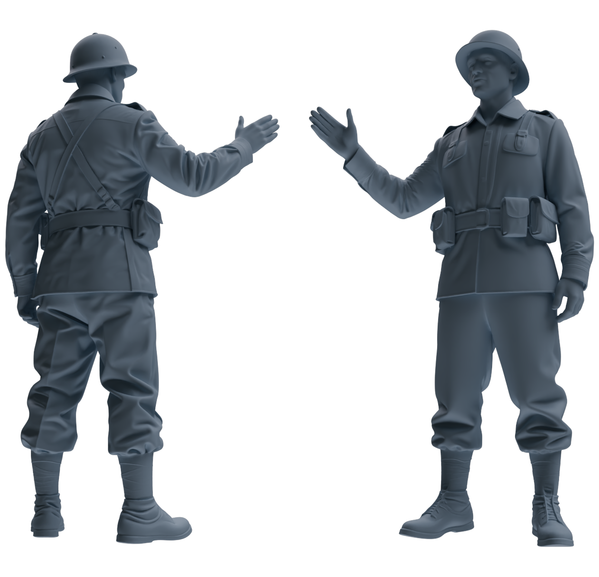 MRY-SFW SSTR063 Miniatures Soldier Model Kit Hacksaw Ridge Rescue Story WWII U.S. Army Six-Person Tactics Group — detail view 3