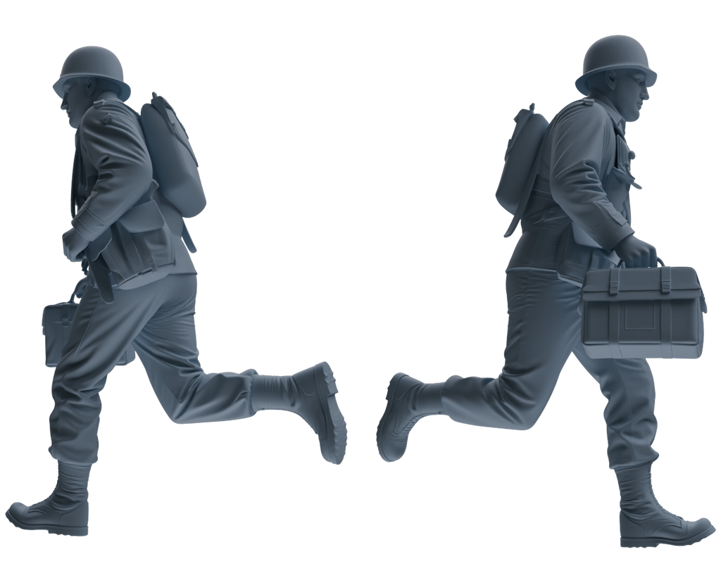 MRY-SFW SSTR074 Miniatures Soldier Model Kit Saving Ryan in Normandy WWII U.S. Army Six-Person Wounded Group