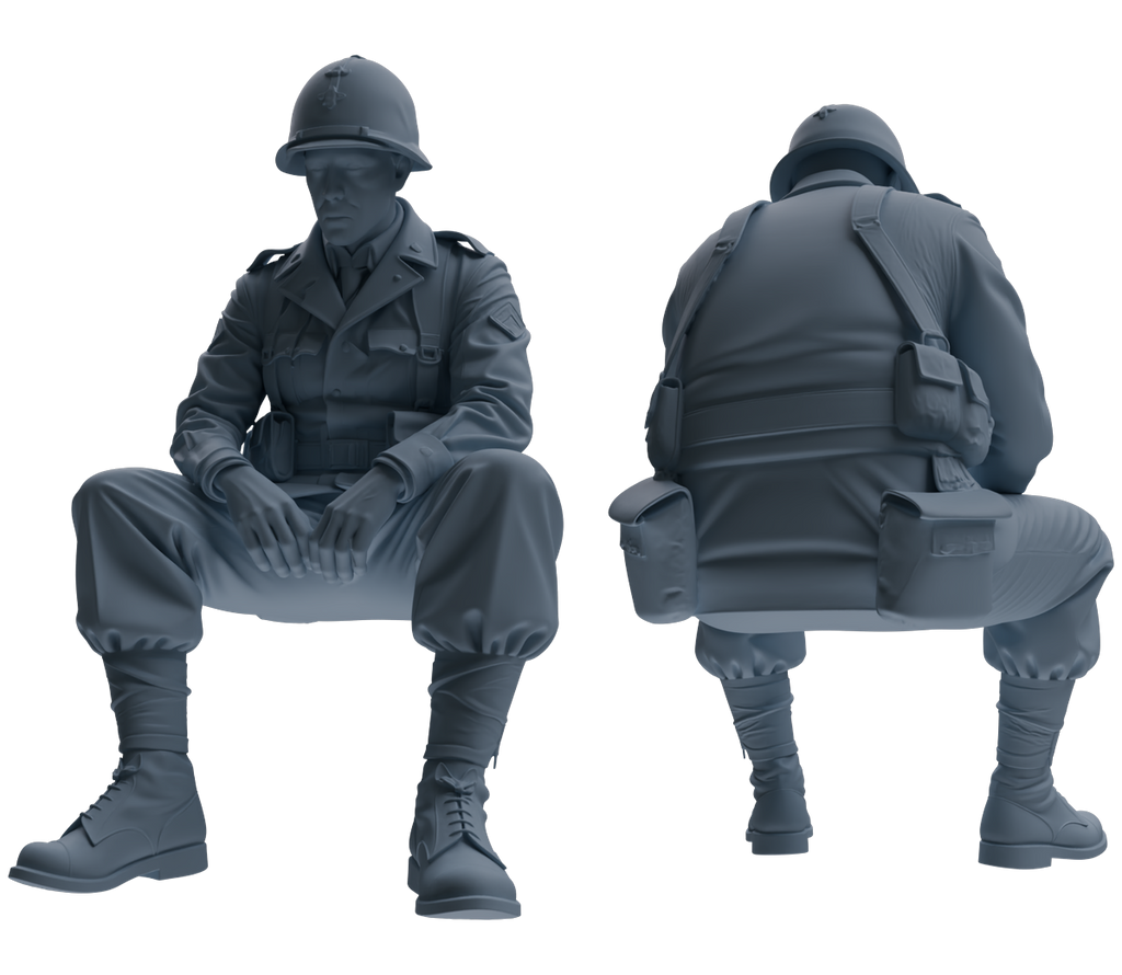 MRY-SFW SSTR061  Miniatures Soldier Model Kit Hacksaw Ridge Rescue Story WWII U.S. Army Six-Person Resting Group