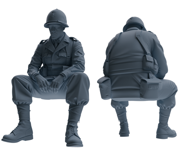 MRY-SFW SSTR061  Miniatures Soldier Model Kit Hacksaw Ridge Rescue Story WWII U.S. Army Six-Person Resting Group