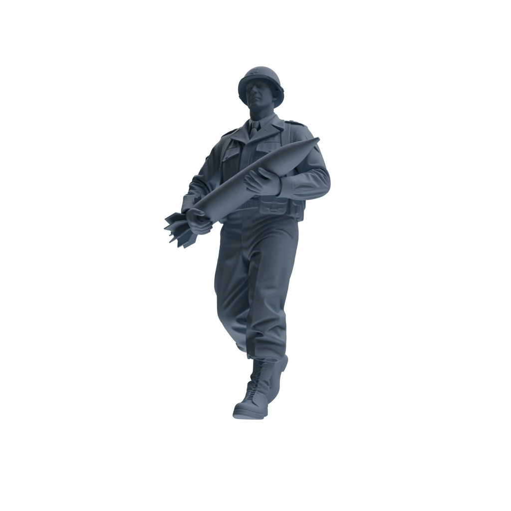 MRY-SFW SSTR225 WWII U.S. Army Logistics Soldier Logistics Four-Person Group