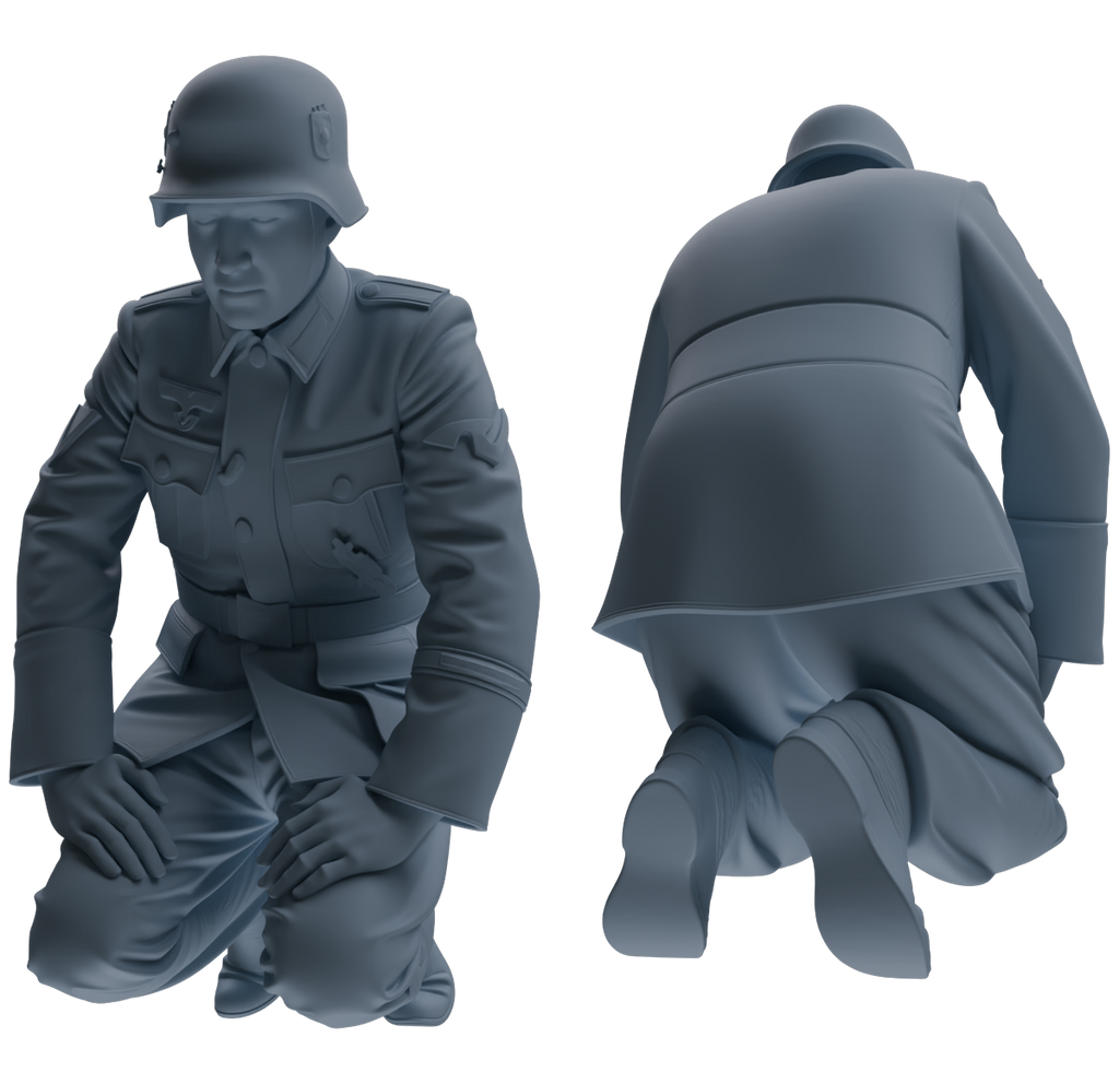 MRY-SFW SSTR001  Miniatures Soldier Model Kit WWII German Army Six-Person Officer Reprimand Group