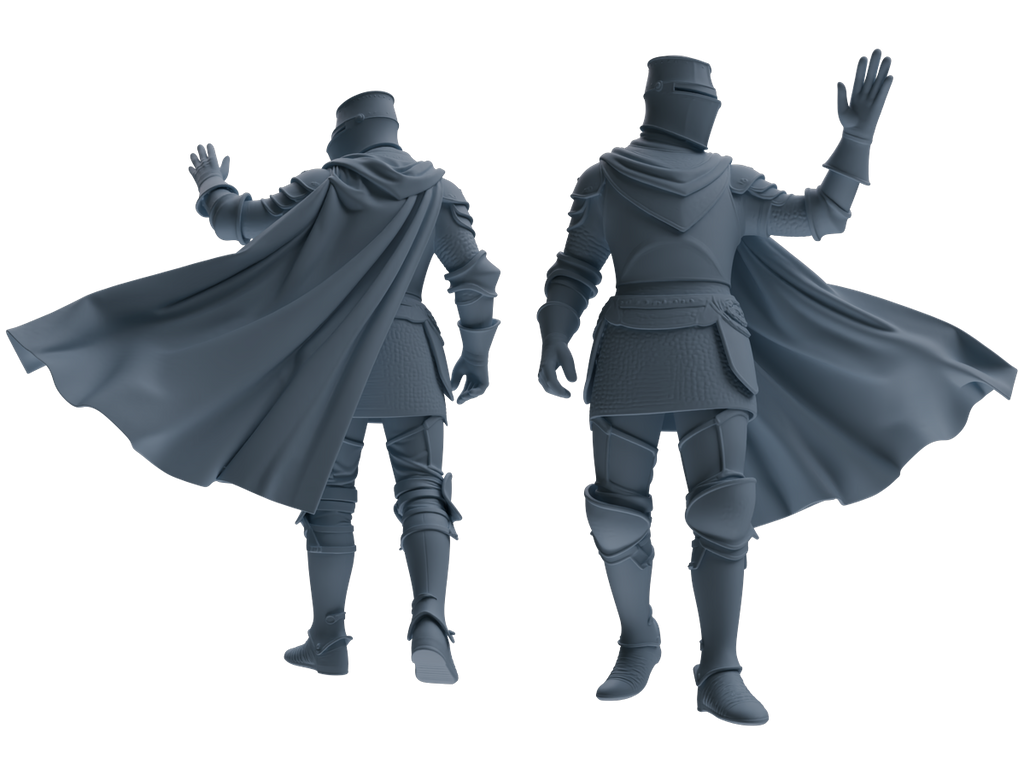 MRY-SFW SSTR094 Miniatures Soldier Model Kit Medieval Knight Six-Person Marching Group