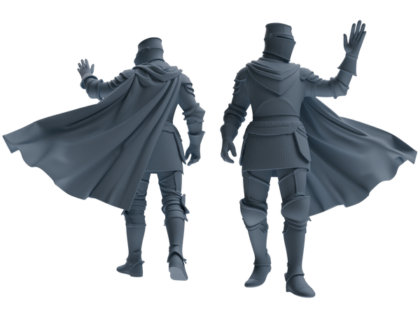 MRY-SFW SSTR094 Miniatures Soldier Model Kit Medieval Knight Six-Person Marching Group