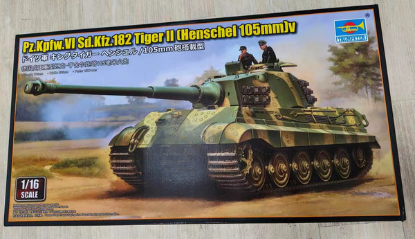 Trumpeter 00949 1/16 Pz.Kpfw.VI Sd.Kfz.182 Tiger II (Henschel 105mm)Model Kit