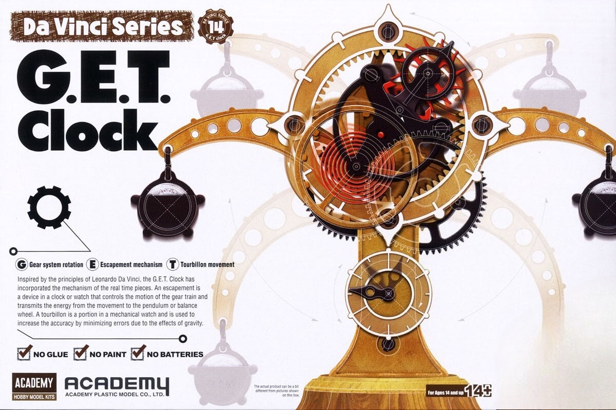 Academy 18185 Da Vinci Invention series G.E.T.Clock (Plastic model) Main image