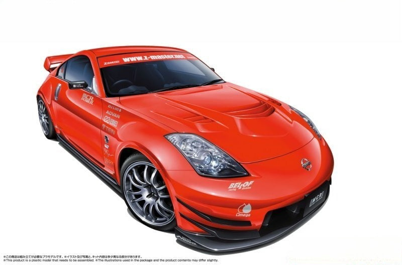 Aoshima AO-06910 1/24  Model Tuned Car Kit MCR Nismo Nissan Z33 Fairlady Z 350Z — scale model kit