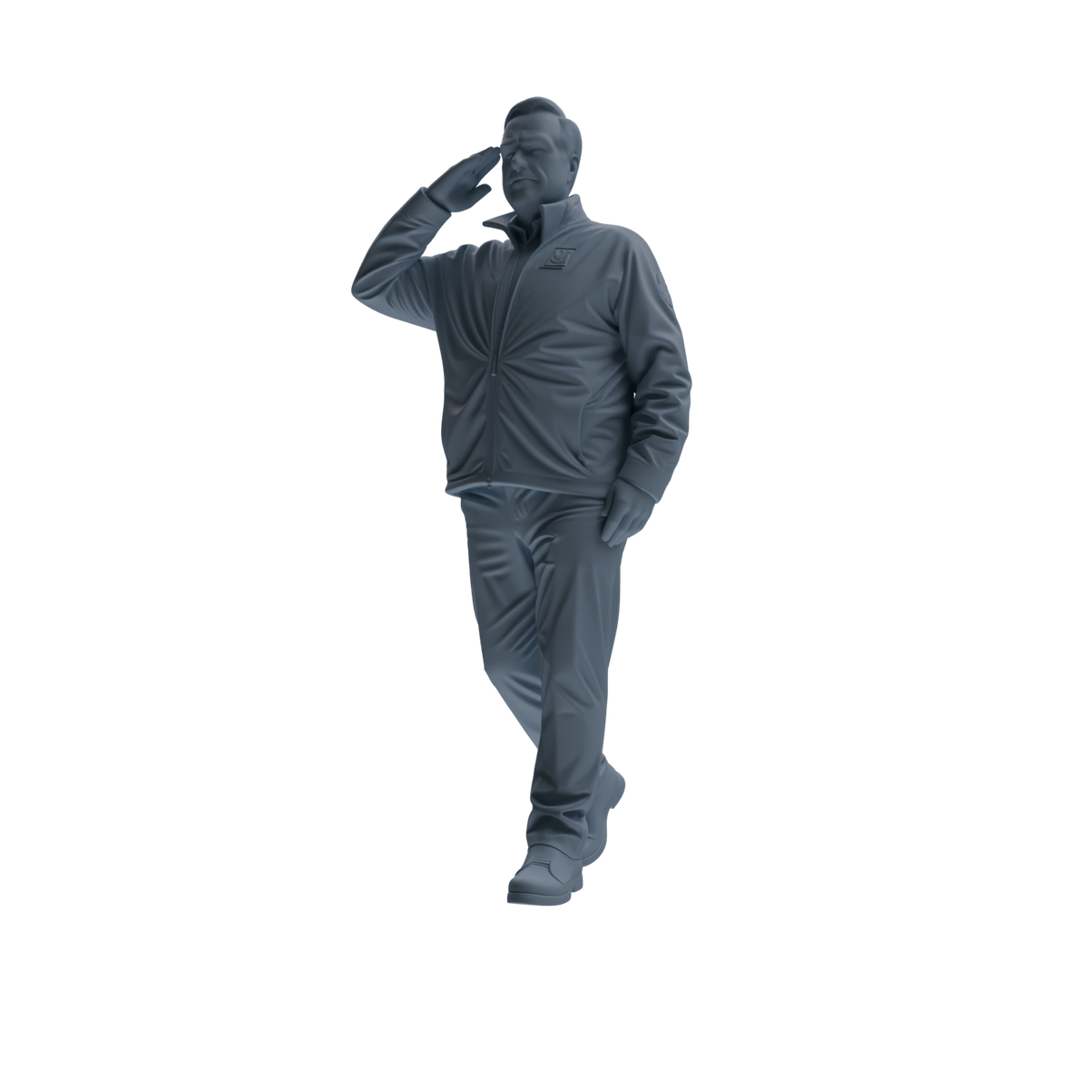 MRY-SFW SSTR117 Miniatures Soldier Model Kit Boston Attack Modern Boston Police Four-Person Saluting Group 1 — detail view 4