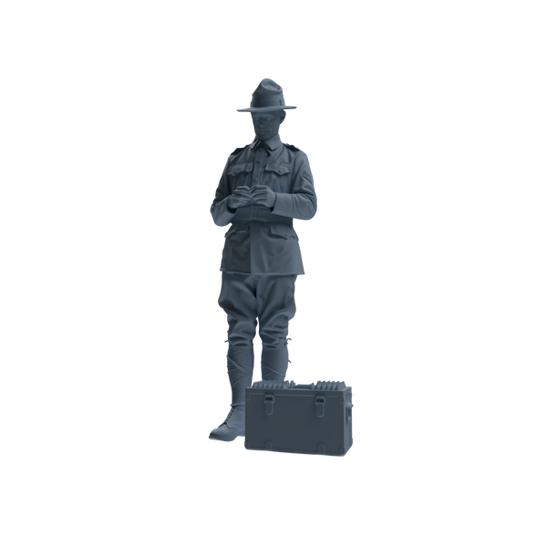 MRY-SFW SSTR267 WWI U.S. Army Logistics Soldier Combat Readiness Three-Person Group