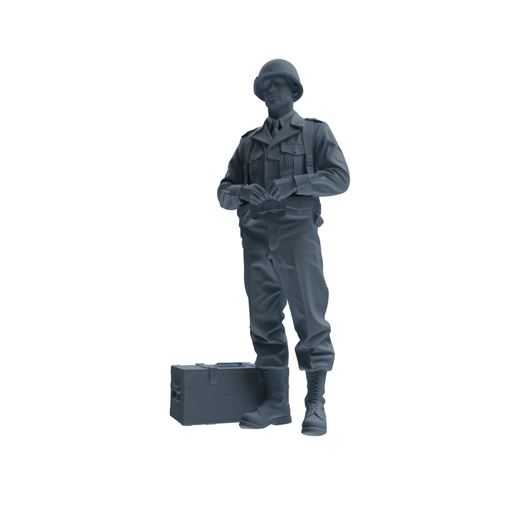 MRY-SFW SSTR228 WWII U.S. Army Logistics Soldier Combat Readiness Four-Person Group