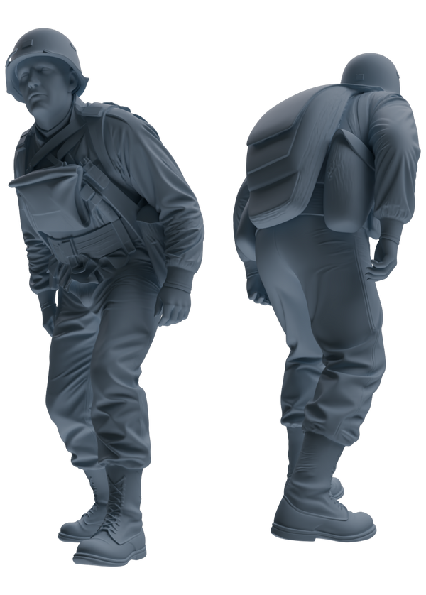 MRY-SFW SSTR077 Miniatures Soldier Model Kit Saving Ryan in Normandy WWII U.S. Army Six-Person Combat Group