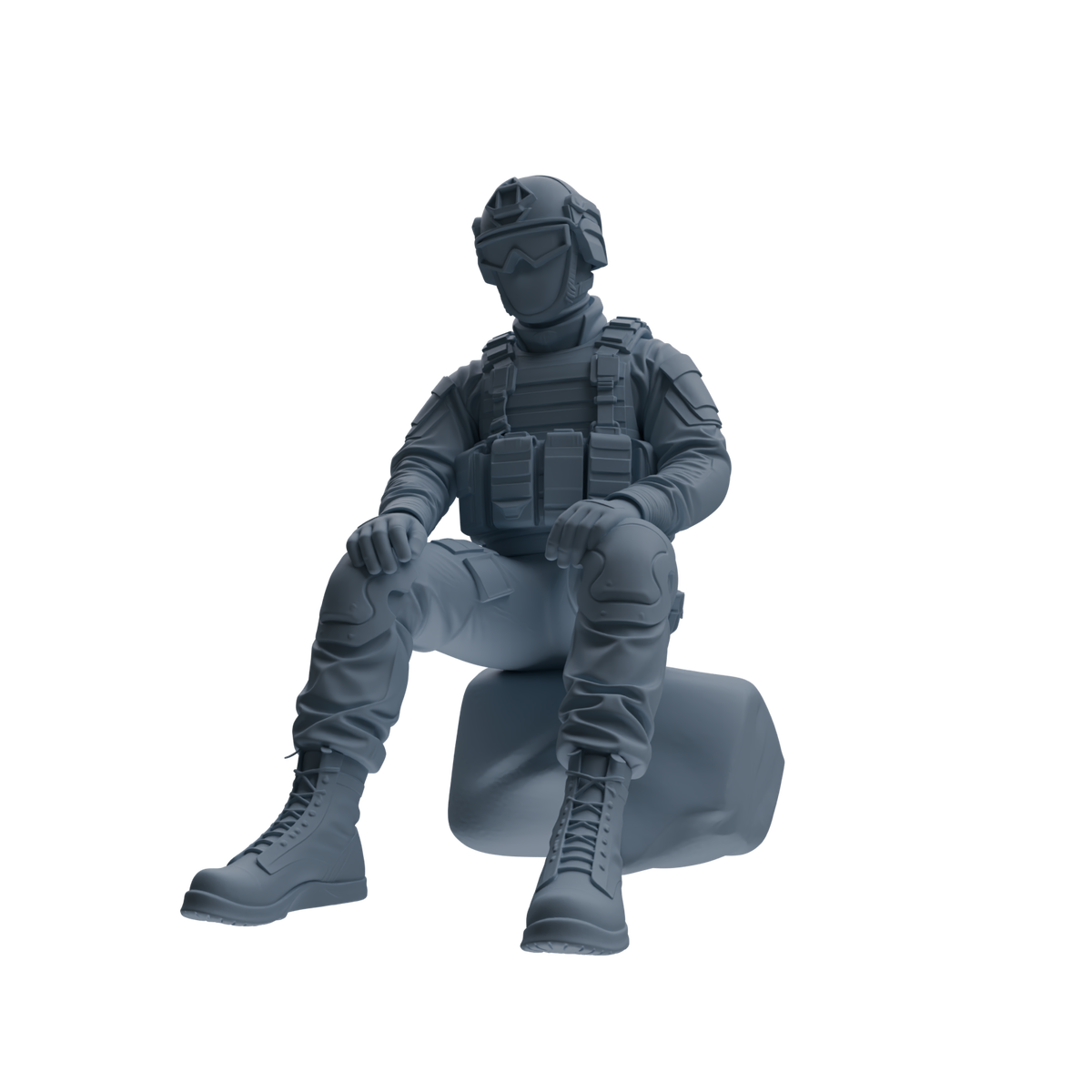 MRY-SFW SSTR351 Modern American Mercenary Rest Four-Person Group — detail view 4