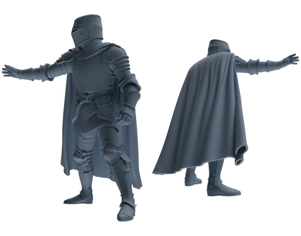 MRY-SFW SSTR086 Miniatures Soldier Model Kit Medieval Knight Six-Person Submission Group