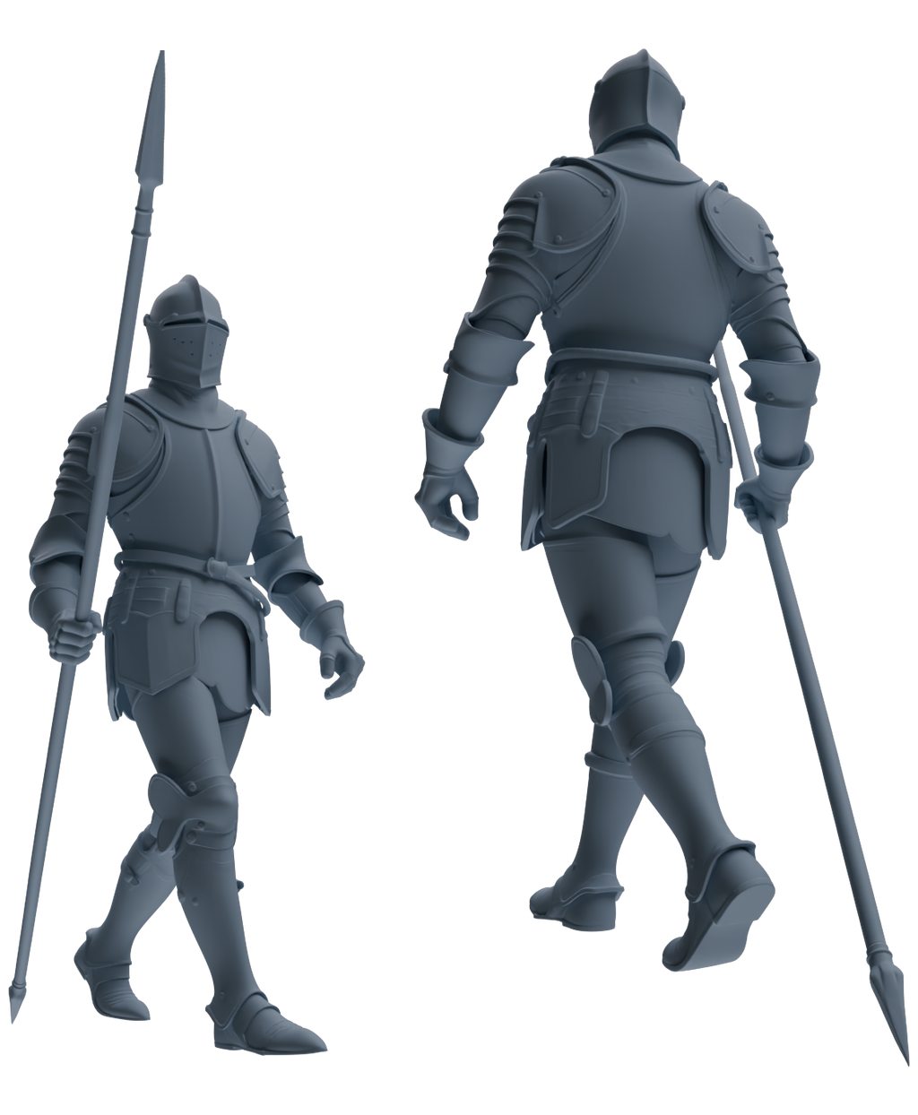 MRY-SFW SSTR094 Miniatures Soldier Model Kit Medieval Knight Six-Person Marching Group
