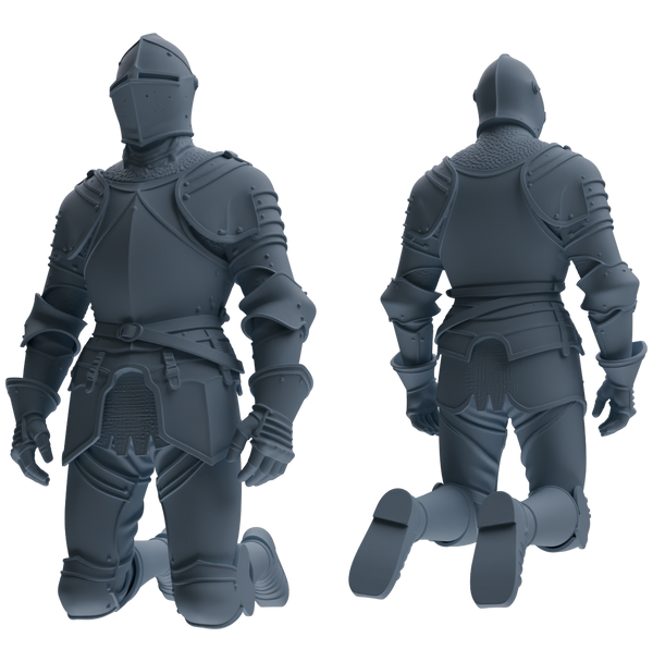MRY-SFW SSTR097 Miniatures Soldier Model Kit Medieval Knight Six-Person Reprimand Group